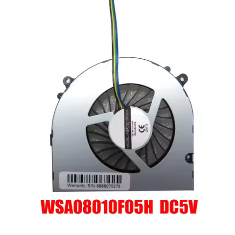 Mini PC CPU Fan WSA08010F05H DC5V 0.5A 4PIN WSA08010F12H DC12V 0.40A 4PIN New
