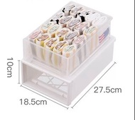櫃桶式收納箱 整理箱 儲物箱 抽屜式透明櫃子Compact Stacking Drawer Storage Drawer Box Bin, Desktop Office Organizer