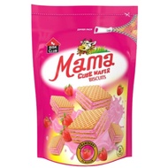 Bisk Club Mama Cube Wafer Strawberry Flavour (Pouch) 100g (3 pack)