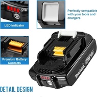 Genuine Makita2.0Ah for Makita18V Battery BL1830 BL1850B BL1850 BL1840 BL1860 BL1815 BL1820 Replacem