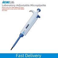 IKEME Laboratory Micropipette Plastic Single Channel Adjustable Pipette 100-1000ul Chemistry Lab Equ
