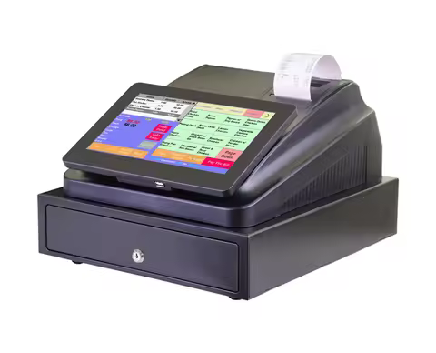 C86D Embedded Software 10.1 Inches Touch Screen For Retail Shop POS Machine With Cash Drawer