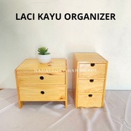 KAYU Nadastore - Wooden Drawer Stacking Rack/MINI STORAGE DESK ORGANIZER/Wooden STORAGE Drawer