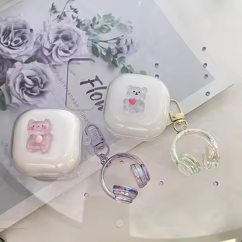 For Anker Soundcore P40i Case C40i P30i R50i Nc / P20i cartoon Silicone Transparent Earphone Cover F