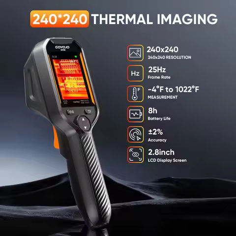 SuperResolution Thermal Camera IR Resolution 640x480 Dual-Light Fusion Handheld Thermal Imager For H