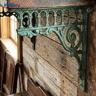 [Hellery] Decorative Iron Triangle Wall Shelf Bracket Retro Roman Column Design for Garden Yard Flow