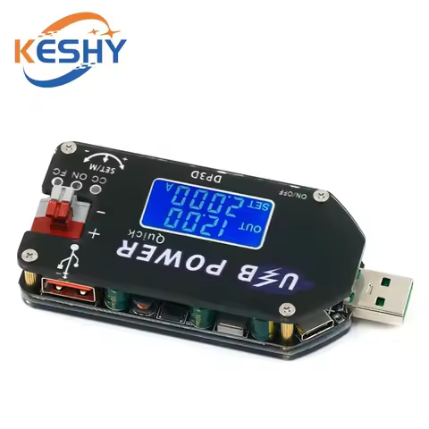 ZK-DP3D CNC USB TYEPE-C DC DC Converter CC CV 1-30V 2A 15W Power Module Adjustable Regulated power s