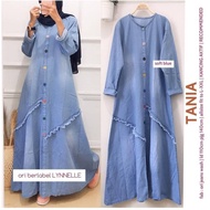 TANIA DRESS JEANS Baju Gamis Wanita Terbaru 2020 Dress Wanita Elegant