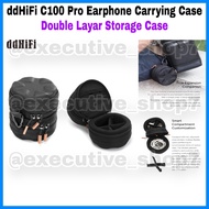 LAYAR DdHifi C100 Pro Earphone Carrying Case - Double Screen Storage Case