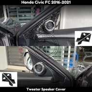 Honda Civic Fc 2016-2021 Forged Carbon Trim&Carbon Trim Tweeter Speaker Protector Cover For Civic FC