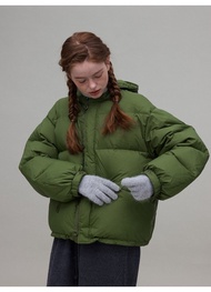 odd maker90白鴨絨短款連帽羽絨服女廓形藏肉顯瘦保暖休閒短外套