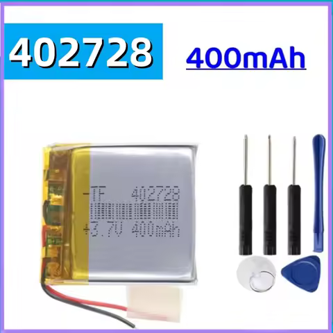 3.7V 400mAh 402728 Lithium Polymer Li-Po li ion Rechargeable Battery For MP3 MP4 MP5 GPS DVD tablet 