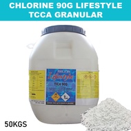 Minimalist Lifestyle:- Chlorine Klorin 90%  Serbuk / Powder / Granules TTCA  90 Granules (50KG/DRUM)