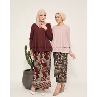 DAHLIA KURUNG BAJU RAYA BLOUSE + BATIK PARIO SET