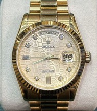 Rolex Daydate 118238 69長石香檳電腦面