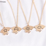 Hmjqq 4 Piece Sun Ring Star Moon Pendant Necklace Bff Charm Chokers 2023 VN