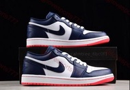 NIKE Air Jordan 1 Low 黑曜石/暖橙/白/藍配色 歐碼35-46