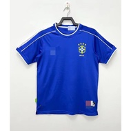 Retro 1998 Brazil away football short sleeved jersey