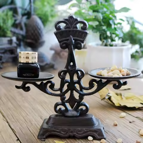 Antique Inspired TableTop Scale Farmhouse Cast Iron