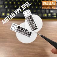 Set of 2 anti-scratch PPF XPEL stickers (front + back) for Apple Airtag