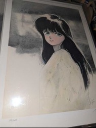 橙路 鮎川圓 經典插畫 限量複印畫 有高田明美親筆簽名