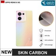 Oppo Reno 8 5G Skin Carbon Garskin Anti Gores Belakang