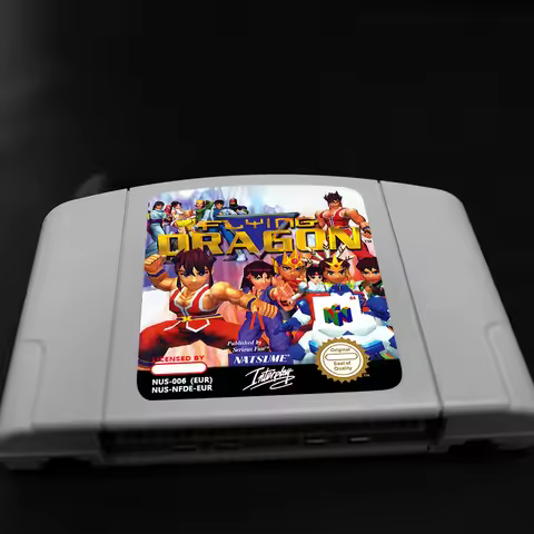 Flying Dragon Game Cartridge for 64 Bit PAL EUR Consoles N64 Game Card