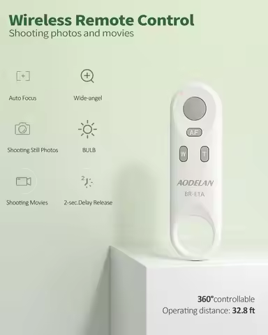 Replace Canon BR-E1 Wireless Bluetooth Remote Control Shutter Release for Canon R50V, R100, R, Ra, R