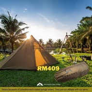 Pyramid Excursion 4 Persons Teepee Waterproof Camping Tent