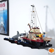 Wall Mount For Lego Diorama Jaws (21350)
