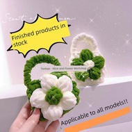 airpod pro 3 case airpod case Finished Crochet Headphone Bag Camellia Creative Couple Bluetooth Prot