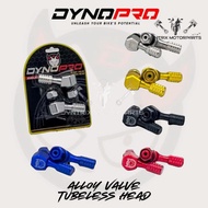 DYNOPRO CNC ALLOY TUBELESS VALVE AIR VALVE M8 M10 UNIVERSAL TUBELESS HEAD TUBE KEPALA CNC ALLOY DYNO