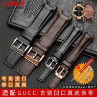 New Genuine Leather Strap Suitable for gucci gucci gucci YA1332 1333 1335 Cowhide Notch Men Women Wa