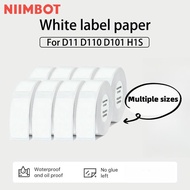 Niimbot D11 D110 D101 Label Paper Sticker self-adhesive Waterproof White Labels For Niimbot D110 Pri