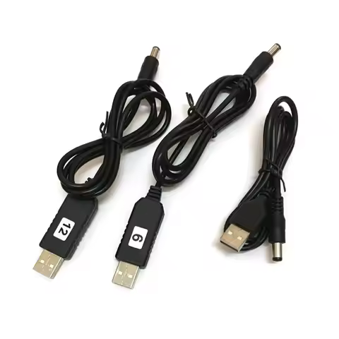 USB power boost line DC 5V to DC 5V / 9V / 12V Step UP Module USB Converter Adapter Cable 2.1x5.5mm 