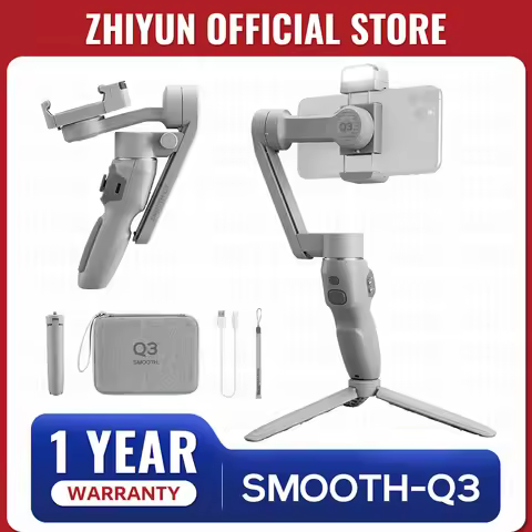 ZHIYUN Official SMOOTH Q3 3-Axis Smartphone Gimbal Handheld Foldable Stabilizer With Fill Light Auto