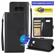 Flip cover SAMSUNG NOTE 8 sarung buku dompet model buka tutup kesing hp casing flip case wallet