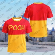 Disney | Summer New Winnie The Pooh 3D Print Children T-shirt Cosplay Pooh Eeyore Piglet Tigger Cost