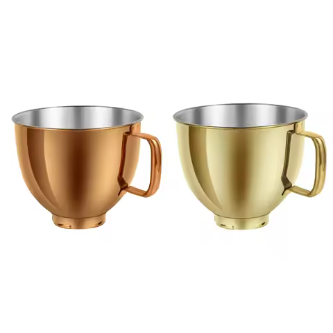 5 QT Stainless Steel Mixer Bowl For Kitchenaid Artisan&Classic 4.5-5QT Tilt-Head Mixers K45 KSM70 KS