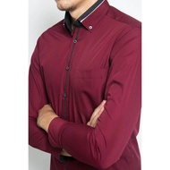 Alisan kemeja lengan panjang Dobbi koko/sanghai slimfit
