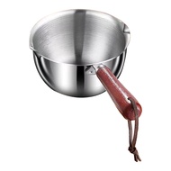 Mini Butter Warmer Pot 300ml 410 Stainless Steel Oil Milk Pan Small Saucepan for Kitchen