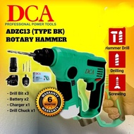 DCA Cordless Rotary Hammer Drill Battery ADZC13 (TYPE BK) Screwdriver Power Tools Mesin Tebuk Dinding