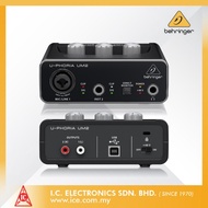 BEHRINGER U-PHORIA UM2 Audiophile 2x2 USB Audio Interface with XENYX Mic Preamplifier