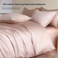satin bedsheet Full Cotton Satin Sheet Set 3/4 Pieces