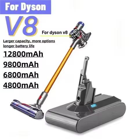 for Dyson V8 12800mAh 21.6V Battery tool power Battery V8 series ,V8 Fluffy Li-ion SV10 Vacuum Clean