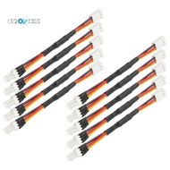 10PCS 3PIN Reduce PC Fan Speed Noise Extension Resistor Cable Wire 3 Pin Male to Female Connector fo
