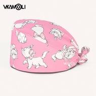 Barbie Girl cat Pet hospital clinic doctor and nurse sanitary caps  100% COTTON scrub cap  Veterinar