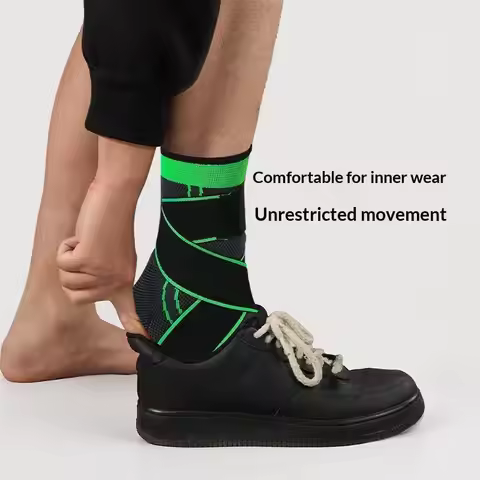 New 1 Pc Compression Ankle Support Sports Adjustable Basketball Ankle Wrap Men Women Hiking Running 