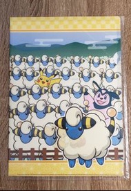 Pokemon Center 限定特典A4 File連得獎通知信 - 咩利羊＆比卡超