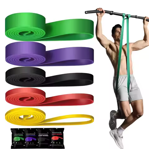 20~230lbs Heavy-Duty Resistance Band Agility Training Workout Gym Equipment Yoga Pilates Accessories